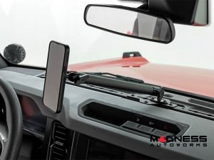 Ford Bronco Phone Mount - Dash Rail - w/ 8in Extension Arm